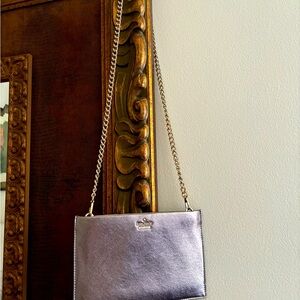 Kade Spade leather Saffiano wallet with chain